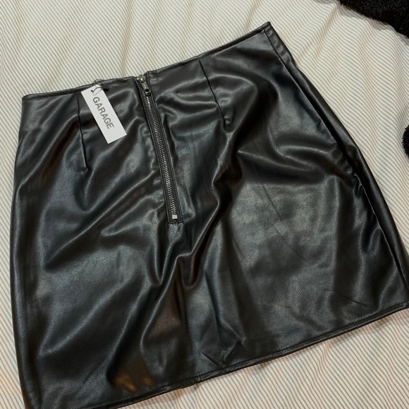 Garage Faux-Leather "As If" Skirt - Picture 2 of 7